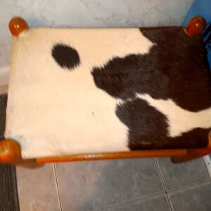 Cowhide stool vintage